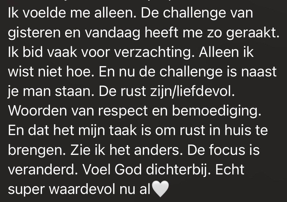 Zij doet hem goed challenge