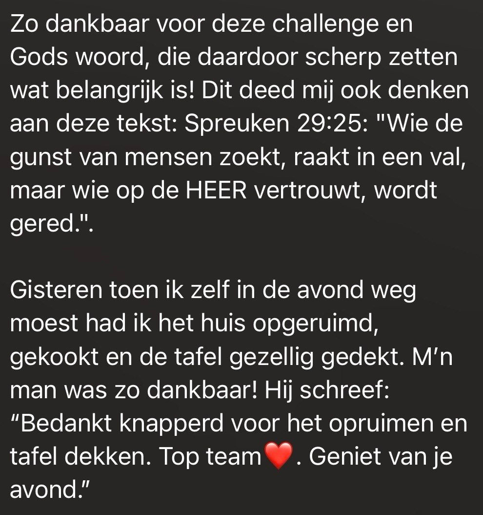 Zij doet hem goed challenge